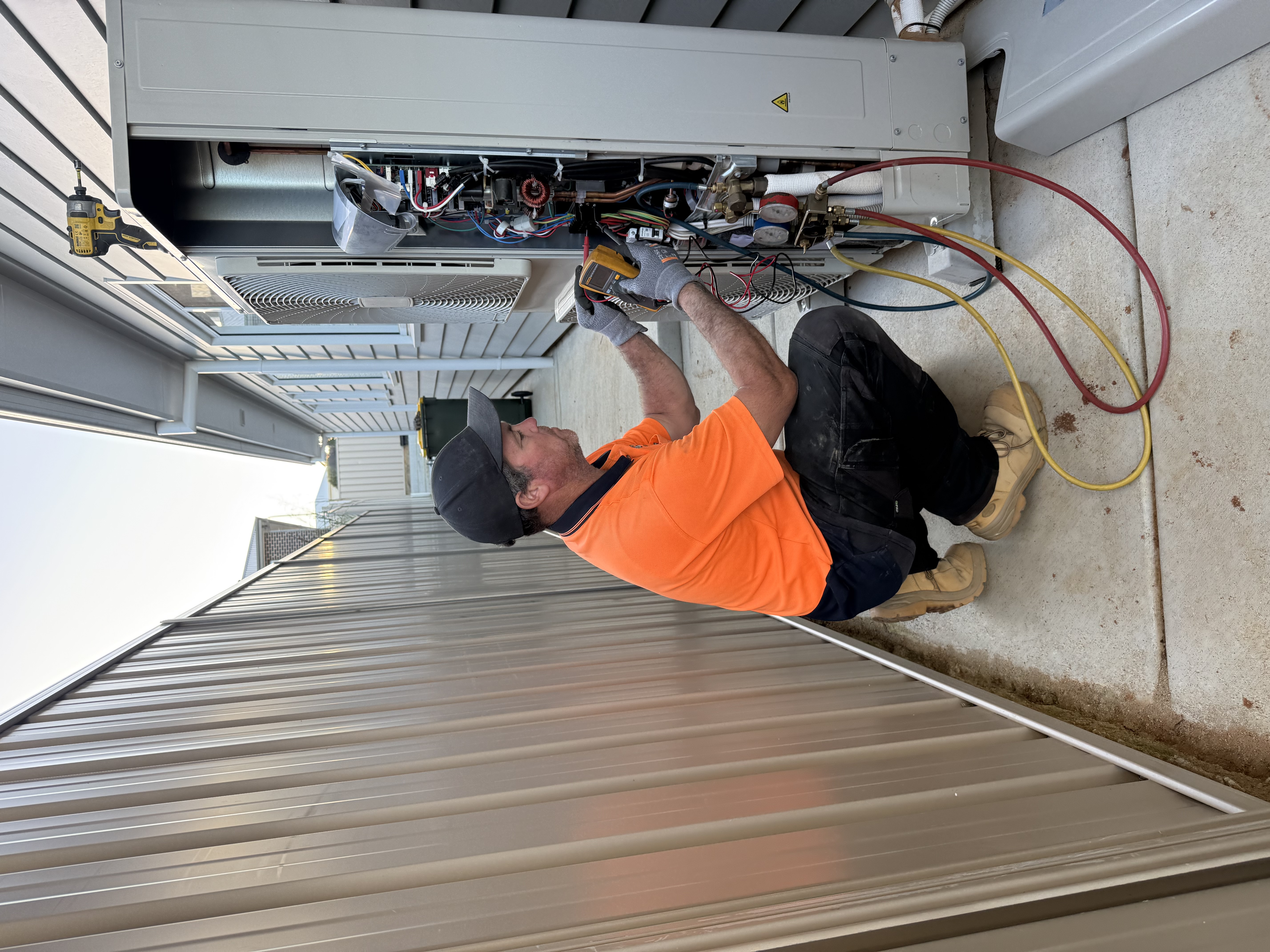 JMS Technician servicing customer